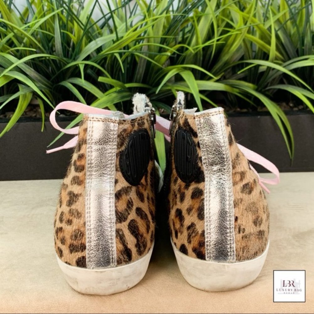 GOLDEN GOOSE Francy High-Top Star Pink & Euro 40 - Picture 6 of 10